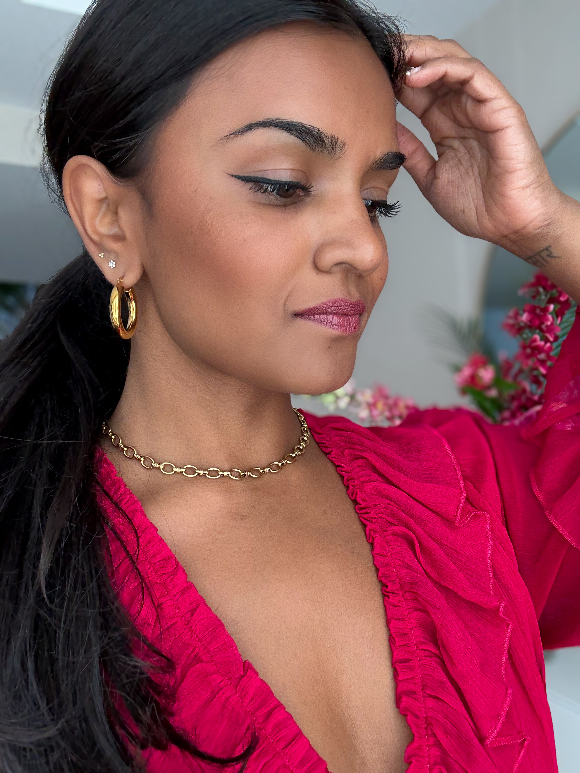Classic Hoops – Waterproof Gold Earrings | Meena Rotterdam